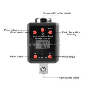 Cờ lê mô-men xoắn kỹ thuật số cao 1.5-600N.m Bộ chuyển đổi Màn hình kỹ thuật số điện tử Máy đo mô-men xoắn - Product Image 4