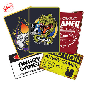 Забавные геймерские металлические знаки для работы, ретро жестяные знаки для дома, бара, клуба, игровой комнаты, мужская пещера, Настенный декор, винтажный металлический постер - Product Image 1