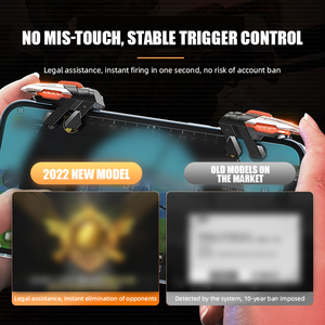 Nuevo AK06 6 Finger <span class=keywords><strong>Mobile</strong></span> Phone Game Controller Gaming Trigger para <span class=keywords><strong>Pubg</strong></span> - Product Image 5