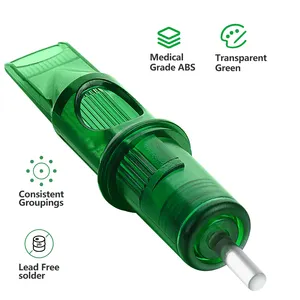 Popular Membrane System MVP Green Tattoo Needle 1/3/5 RL Disposable Tattoo Needle Cartridges