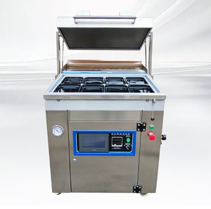 Machine d'emballage sous vide automatique en acier inoxydable pour barquettes alimentaires, équipement d'emballage sous chambre - Product Image 2