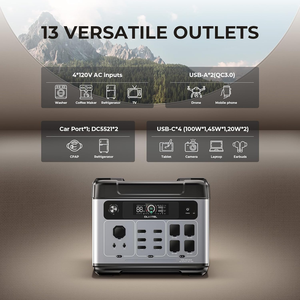 3000W UPS 2048Wh Solar <b>Backup</b> Power Station With Expandable <b>Batteries</b> Super 2200W Portable Generator P2001E PLUS QC PD Fast Char - Product Image 6