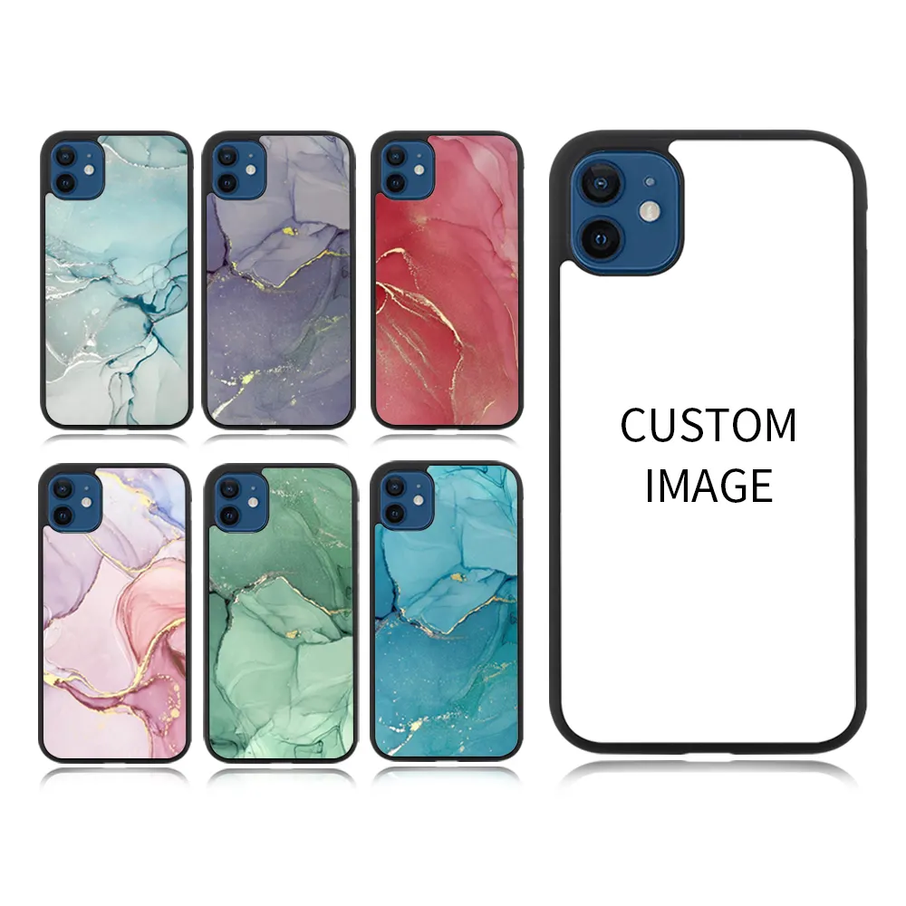 For IPhone 13 Pro Max 2D Sublimation Case Blanks TPU PC Phone Case Factory Wholesale High Quality Mobile Phone Cover