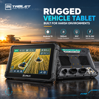 Tablette PC Android 13 robuste de 10 pouces, 1200 nits, IP67, ordinateur embarqué 4G LTE GNSS pour l'agriculture de précision, tracteurs et fermes