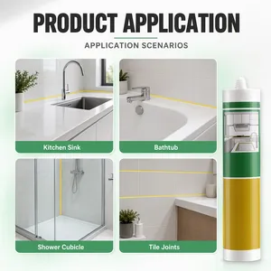 กาวซิลิโคนกันเชื้อรา DA Durable พร้อมการยึดเกาะที่ดีเยี่ยม กาวกระจกชนิดเป็นกลาง 300 มล. - Product Image 5