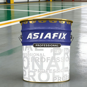 Kit de revêtement de sol époxy autonivelant Asiafix haute performance en 2 composants, application <span class=keywords><strong>au</strong></span> couteau, résistant aux produits chimiques, pour garage - Product Image 1