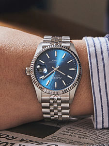 Reloj <span class=keywords><strong>CADISEN</strong></span> 8053 para Hombre, Mecánico, de Lujo, Automático, de Acero Inoxidable, Resistente al Agua hasta 50 m, Reloj de Negocios, Reloj Masculino - Product Image 5