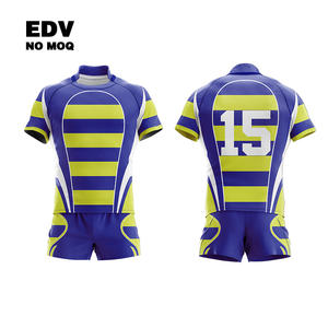 Chemise de rugby personnalisée de conception libre pour l'ensemble d'entraînement de rugby d'équipe ensemble de rugby respirant pour femmes séchage rapide - Product Image 3