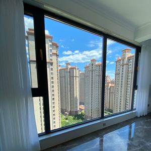 Fenêtre à double vitrage trempé bon marché, fenêtre fixe en aluminium, design de fenêtres à la française - Product Image 1