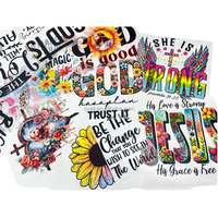 Film de transfert DTF personnalisé A4 numérique couleur blanc multi-graphiques pour vêtements, rouleau néon pastel, MOQ 1000 pièces