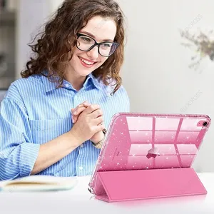 เคส10th 11TH 12th สำหรับ iPad <span class=keywords><strong>A16</strong></span> A19พร้อมที่ใส่ดินสอระยิบระยับฝาครอบสำหรับ iPad 10.2 10.5 Air 4 5-11 M2 M410.9 M3 - Product Image 6