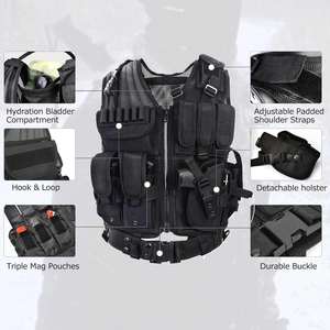 Gilet tactique de style militaire pour jeux CS en extérieur, ajustement réglable, unisexe, pour l'entraînement - Product Image 2
