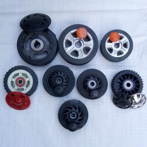 ล้อหมุนยางพร้อมลูกปืนสำหรับเปลี่ยนประตูรั้วไฟฟ้าแบบยืดหดได้ - Product Image 3