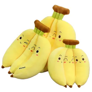 Wholesale Custom Dropshipping 35-110cm Kawaii Stuffed Banana Plush New Cartoon Cute Cartoon Fruit Pillow Doll Forr Children