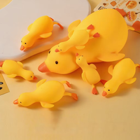 Jouet anti-stress en forme de canard jaune mignon, en TPR souple à remontée lente, pour enfants et adultes, cadeau promotionnel