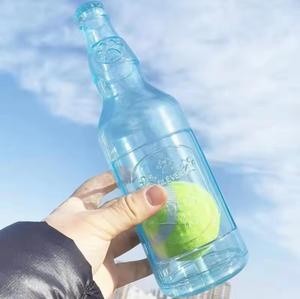 JXANRY環境にやさしい犬の子犬の噛むおもちゃきしむ骨の形テニスボトルバイト耐性モーラーフローティングゴムTPRかわいいペットのおもちゃ - Product Image 4