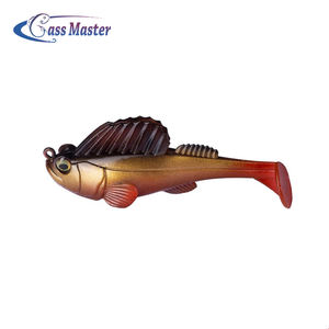 <span class=keywords><strong>Parker</strong></span> Temptation Bass Master Deep Running Paddle Tail Lead.fixture Leurre Appât de natation Appât de pêche en silicone souple Utilisation en rivière - Product Image 1
