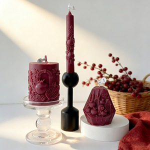 New Year Relief Handmade <strong>Pomegranate</strong> Scented Fruit <strong>Candle</strong> for Holiday Atmosphere Creative Home Decoration Gift - Product Image 4