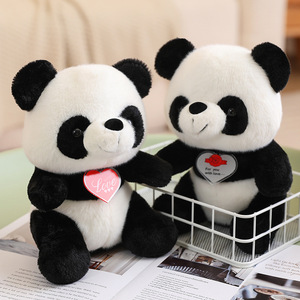 Peluche <span class=keywords><strong>Panda</strong></span> Amour, Jouet en Peluche, <span class=keywords><strong>Panda</strong></span> qui Embrasse le Cœur, Oreiller pour Enfants, Cadeau pour la Saint-Valentin - Product Image 4