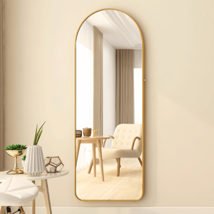 Miroir mural long en métal doré, de luxe, pour la décoration intérieure, noir, pour salle de bain, grande salle de dressing, chambre à coucher, vente en gros d'usine - Product Image 2
