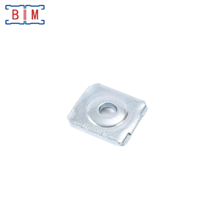 ワンホールフラットプレート1-5/8インチストラットスクエアワッシャーフィッティングP1019（PVラックシステム用） - Product Image 2