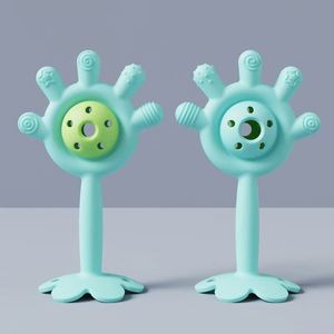 Jouets sensoriels éducatifs à mâcher pour nouveau-nés, hochets mignons pour bébés, silicone de qualité alimentaire, 0 à 24 mois - Product Image 3