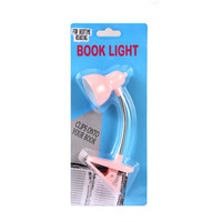 Lampe de table mini-clip en forme de cœur pour fille - Lampe de chevet créative pour la protection des yeux, lampe de lecture portable, clip pour livre, rose