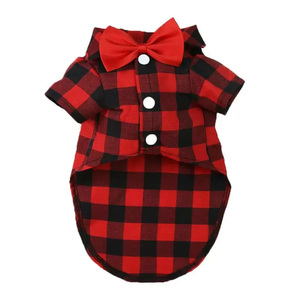 Eco-Friendly Plaid <b>Dog</b> & Cat <b>Coat</b> Polyester Material Modern Design All Seasons Pet Apparel - Product Image 6