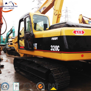 Excavatrice Caterpillar 320C d'occasion, moteur, boîte de vitesses et engrenages d'origine japonais, bon état, en vente - Product Image 1