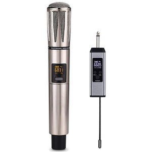 WF2024 1 UHF Rechargeable <b>Wireless</b> <b>Microphone</b> Professional Handheld With Receiver For Live Performance And Recording - Product Image 1