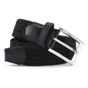 <span class=keywords><strong>Ceinture</strong></span> de sangle en Polyester tricotée pour hommes, élastique tressé, unisexe, extensible, tissé, de haute qualité, 2501 - Product Image 3