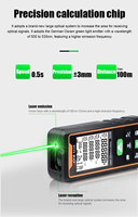 VICTOR 843EFG Télémètre laser vert 2-en-1 et inclinomètre numérique, télémètre laser en option 50m/70m/100m