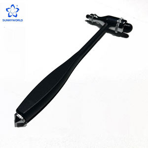 Marteau de percussion manuel de diagnostic médical en acier inoxydable/caoutchouc à double tête pour usage en clinique neurologique - Product Image 1