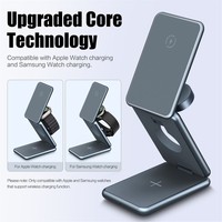 Produits de dropshipping 2026 : Station de recharge magnétique sans fil pliable 3-en-1 portable pour téléphone portable – Agent de dropshipping