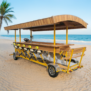 Vélo de fête du fabricant à pédale simple en alliage d'aluminium, bar mobile, bus touristique urbain, vélo pub, chariot à bière - Product Image 4