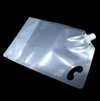 Pochette à bec verseur portable, transparente, réutilisable et anti-poussière en PE, PA, PET, idéale pour les liquides de voyage et domestiques – Meilleure vente