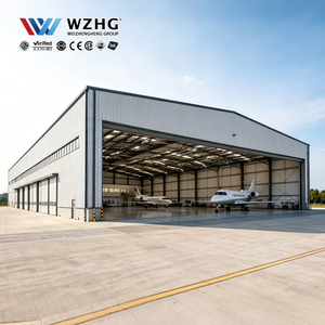 Professional Steel Aircraft Hangar With <b>Large</b> Scale Prefabricated Structure - Product Image 1
