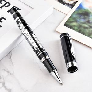 Stylo à bille élégant et classique en métal avec design de carte du monde, logo personnalisé, pour une <span class=keywords><strong>utilisation</strong></span> promotionnelle d'entreprise et la vente en gros - Product Image 3