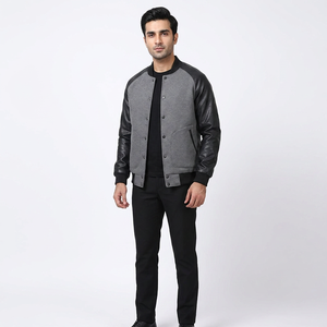 Best premium Custom <b>Men</b> Fleece Varsity <b>Jacket</b> from Pakistan New Style Breathable with Stand collar College <b>Baseball</b> <b>Jacket</b> <b>Men</b> - Product Image 1