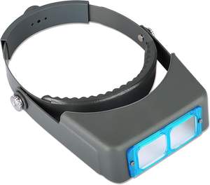 مكبر عصابة رأس ، مكبر محترف مثبت بالرأس بعدسة مزدوجة ، مكبر بعدسة 1.5X 2X 2.5X 3.5X - Product Image 1