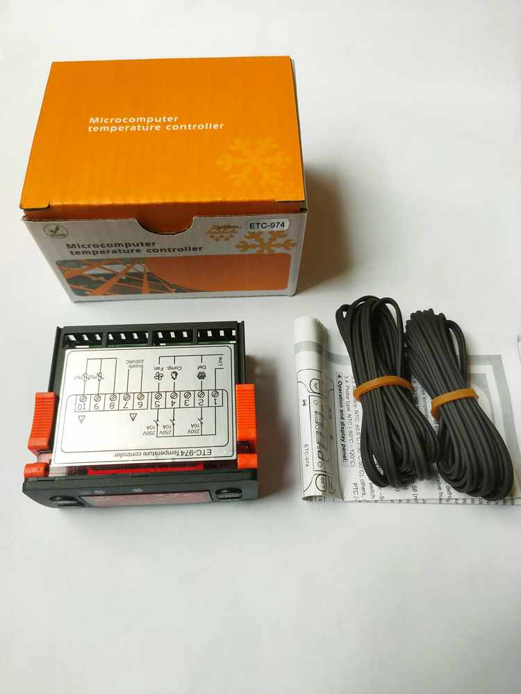 オリジナル ELITECH デジタル温度コントローラー ETC-974 230V 8A