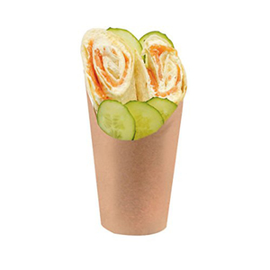 Boîtes de poulet frit cône frites frites imprimées sur mesure porte-gaufre à la crème glacée en papier kraft - Product Image 5