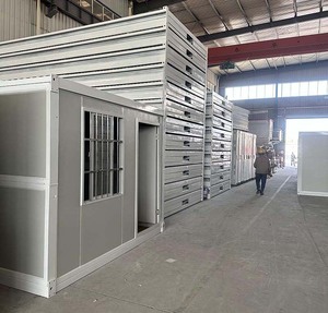 Maisons préfabriquées Pliable Petit Conteneur <span class=keywords><strong>Chambre</strong></span> <span class=keywords><strong>d</strong></span>'Hôtel Assemblage Rapide Maison Conteneur Usine Fournir Bureau Mobile Bon Marché - Product Image 6