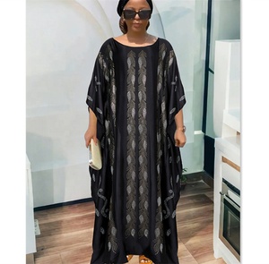 Nouvelle robe africaine pour femmes 2025 <span class=keywords><strong>Bazin</strong></span> ample grande taille robe africaine <span class=keywords><strong>Boubou</strong></span> Ayaba Dubai Sequin africain Ankara Dashiki longue robe - Product Image 1