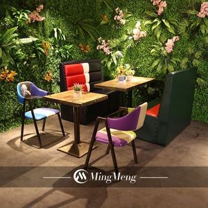 Muebles de Restaurante Comerciales Baratos al por Mayor, Mesa de Comedor Personalizada para Hotel, Diseño Industrial de Madera Maciza, Duradero - Product Image 4