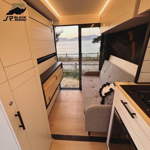 Trọng lượng nhẹ hiện đại off-road <span class=keywords><strong>Camper</strong></span> van RV Motorhome 4x4 pop-up mái <span class=keywords><strong>Camper</strong></span> van chuyển đổi Bộ dụng cụ campervan bố trí với mái nhà bật lên - Product Image 4