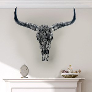 <span class=keywords><strong>Cabeza</strong></span> <span class=keywords><strong>de</strong></span> Toro Artificial <span class=keywords><strong>de</strong></span> Resina <span class=keywords><strong>de</strong></span> Estilo Étnico, Decoración <span class=keywords><strong>de</strong></span> Pared con Temática Animal para Bar, Sala <span class=keywords><strong>de</strong></span> Estar, Casa <span class=keywords><strong>de</strong></span> Huéspedes, Estudio - Product Image 4