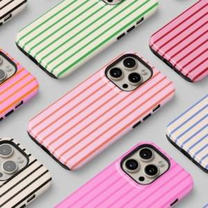 Custodia per <span class=keywords><strong>telefono</strong></span> a righe colorata con linee estetiche minimaliste retrò per iPhone 16 Pro 15 Pro 14 16 Plus 14Pro 17 17Pro Soft Shell - Product Image 6