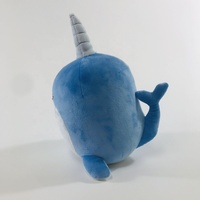 Vente en gros taille personnalisée animal sous-marin en peluche requin bleu baleine dauphin jouets PP coton pour bébés entreprises mascotte fabricant