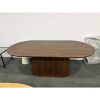 Table basse carrée noire en bois de noyer, design moderne, pour petit appartement, salon, nouvelle table à thé haut de gamme